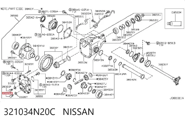  321034N20C Nissan/Infiniti