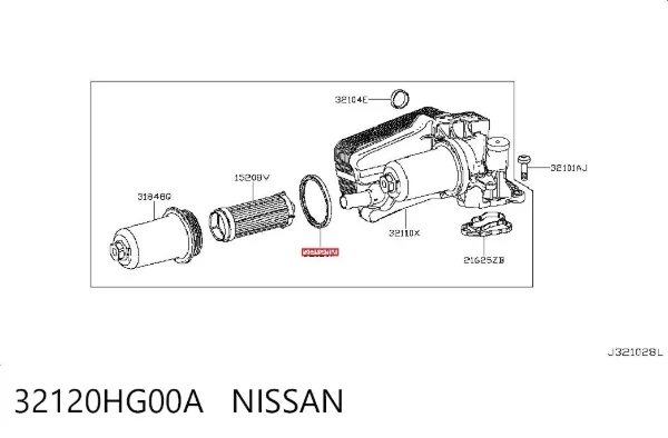 Сервисный комплект для замены масла АКПП 32120HG00A Nissan/Infiniti