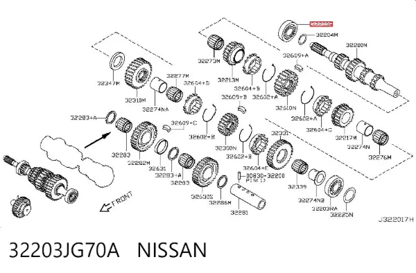  32203JG70A Nissan/Infiniti