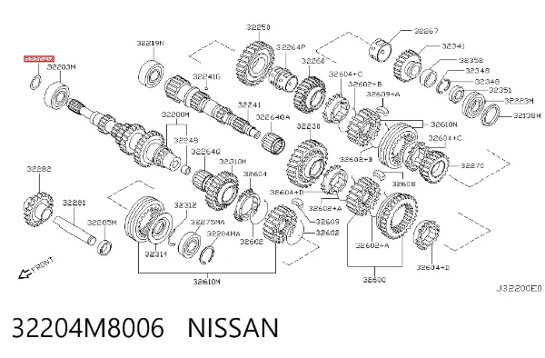  32204M8006 Nissan/Infiniti