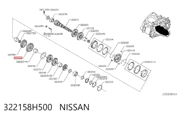  322158H500 Nissan/Infiniti