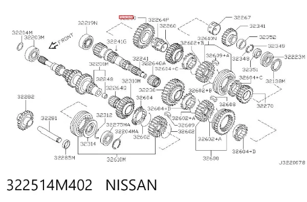  322514M402 Nissan/Infiniti