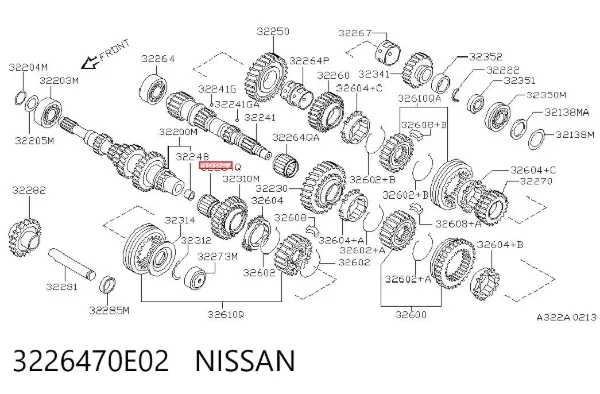 Подшипник КПП 3226470E02 Nissan/Infiniti