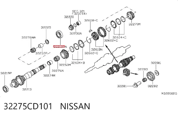  32275CD101 Nissan/Infiniti