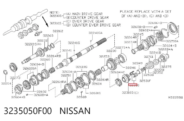  3235050F00 Nissan/Infiniti
