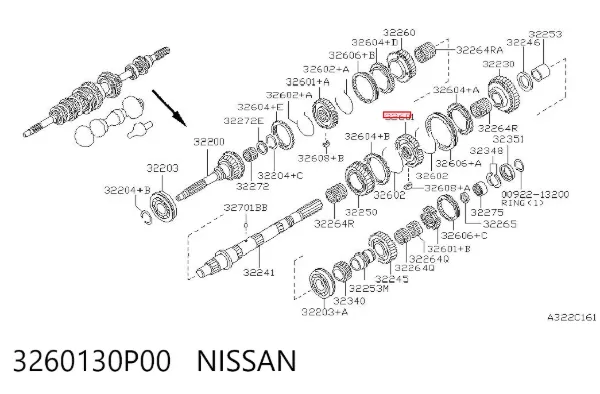  3260130P00 Nissan/Infiniti