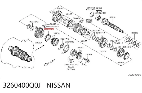  3260400Q0J Nissan/Infiniti