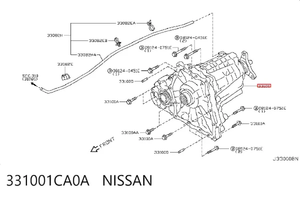 Раздатка 331001CA0A Nissan/Infiniti