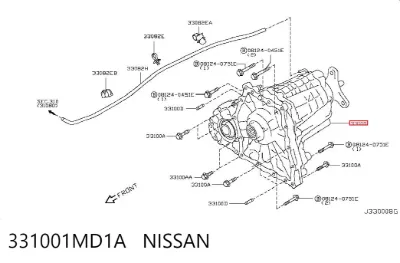 Раздатка (коробка раздаточная) NISSAN 331001MD1A