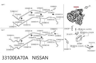 Раздатка (коробка раздаточная) NISSAN 33100EA70A