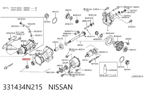  331434N215 Nissan/Infiniti