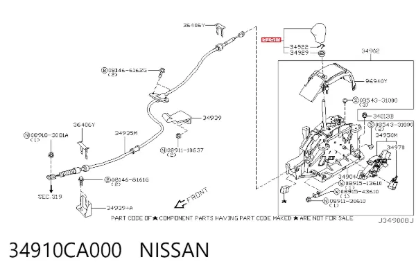  34910CA000 Nissan/Infiniti