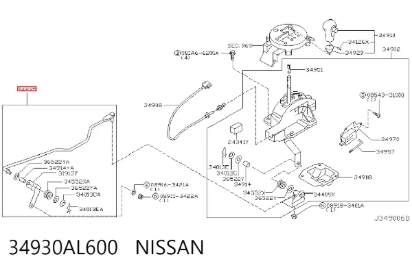  34930AL600 Nissan/Infiniti