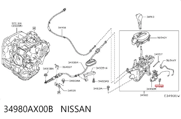  34980AX00B Nissan/Infiniti