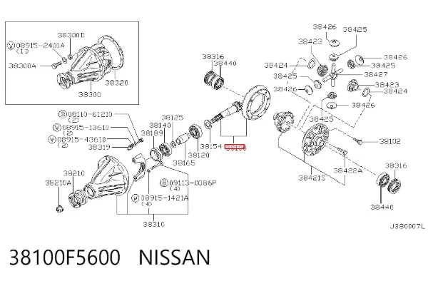  38100F5600 Nissan/Infiniti