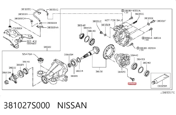  381027S000 Nissan/Infiniti