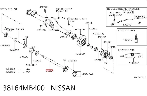  38164MB400 Nissan/Infiniti