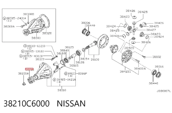 38210C6000 Nissan/Infiniti