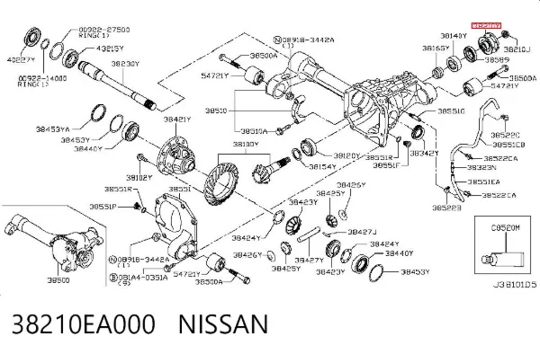  38210EA000 Nissan/Infiniti