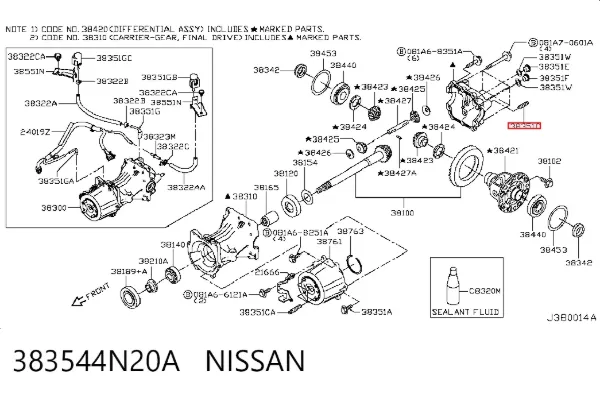 383544N20A Nissan/Infiniti