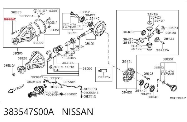  383547S00A Nissan/Infiniti