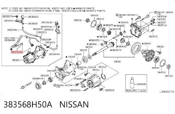  383568H50A Nissan/Infiniti