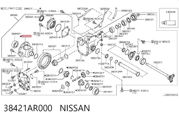  38421AR000 Nissan/Infiniti