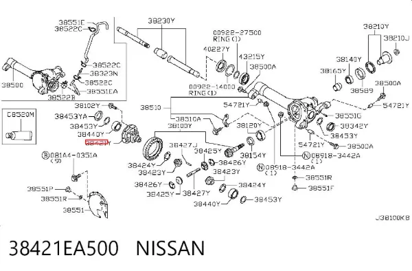  38421EA500 Nissan/Infiniti