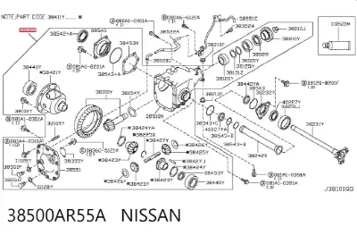 Мост передний в сборе NISSAN 38500AR55A