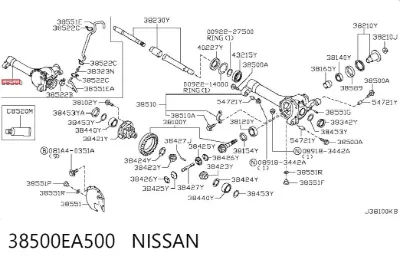 Мост передний в сборе NISSAN 38500EA500