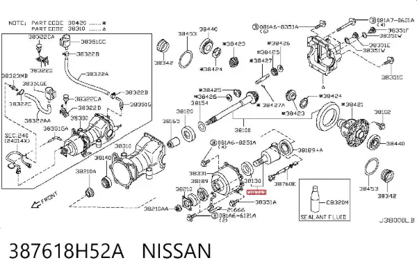  387618H52A Nissan/Infiniti