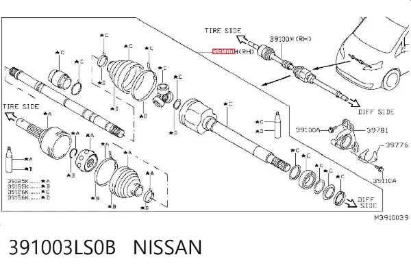  391003LS0B Nissan/Infiniti