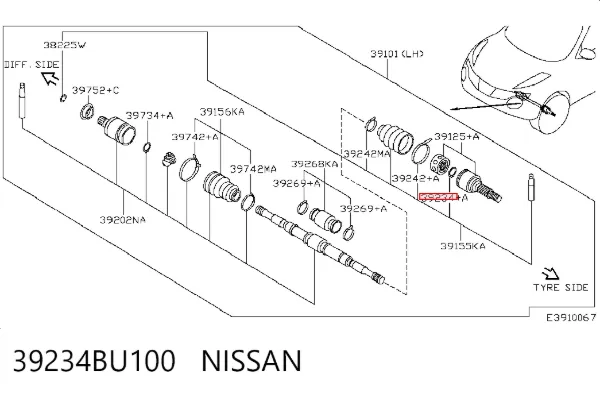  39234BU100 Nissan/Infiniti