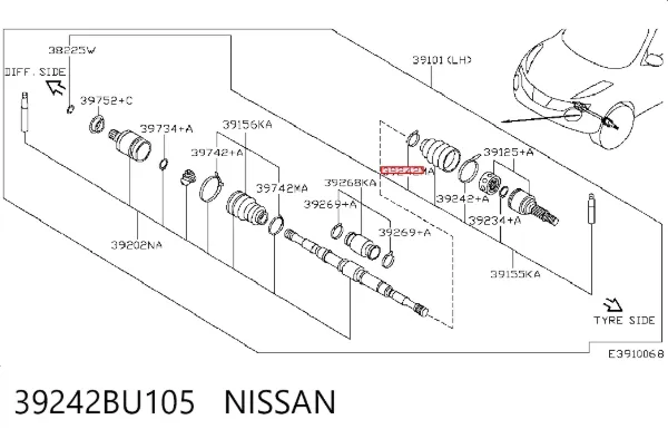  39242BU105 Nissan/Infiniti