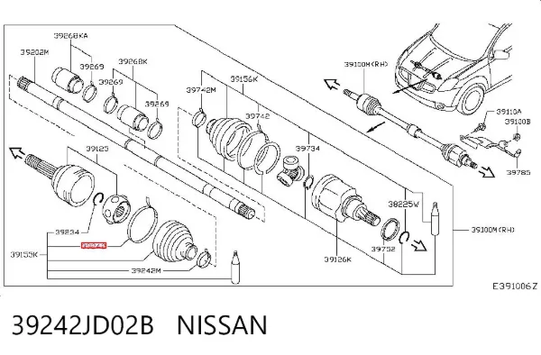  39242JD02B Nissan/Infiniti