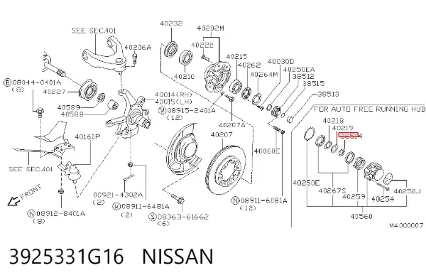  3925331G16 Nissan/Infiniti
