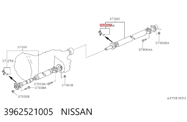 Крестовина заднего кардана 3962521005 Nissan/Infiniti