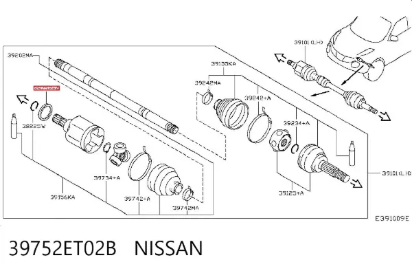  39752ET02B Nissan/Infiniti