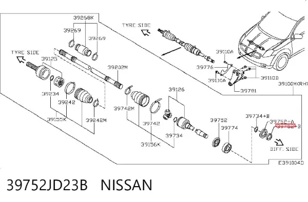  39752JD23B Nissan/Infiniti