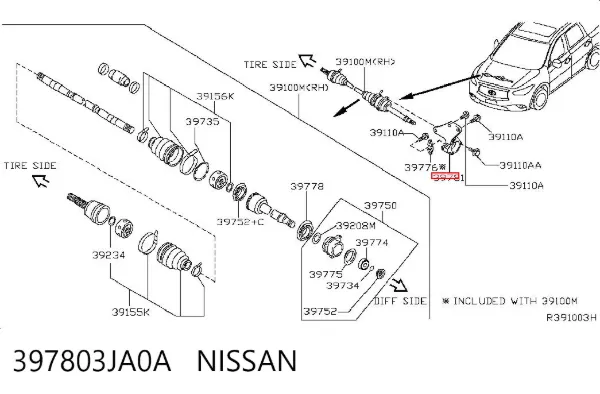  397803JA0A Nissan/Infiniti