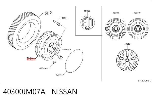  40300JM07A Nissan/Infiniti