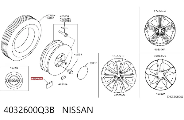  4032600Q3B Nissan/Infiniti