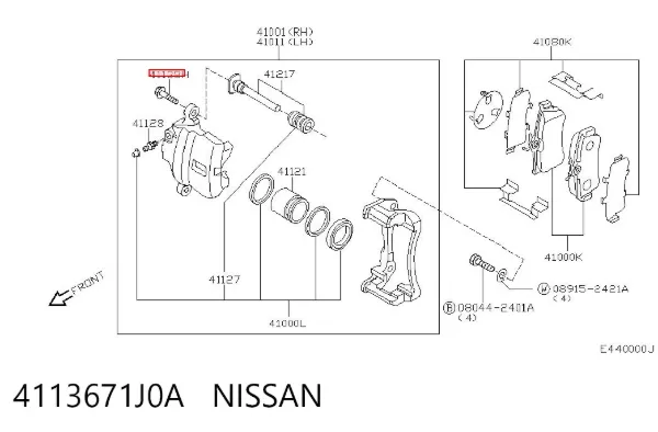  4113671J0A Nissan/Infiniti