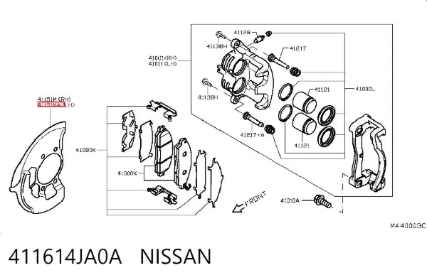  411614JA0A Nissan/Infiniti