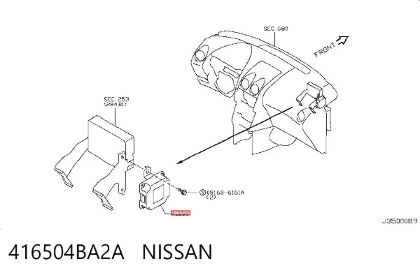  416504BA2A Nissan/Infiniti