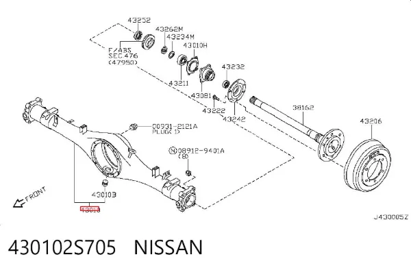  430102S705 Nissan/Infiniti