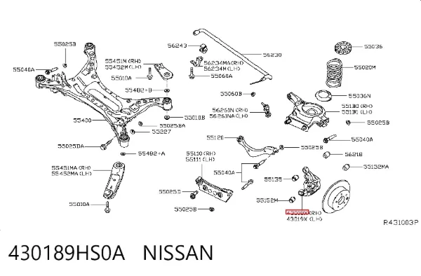  430189HS0A Nissan/Infiniti