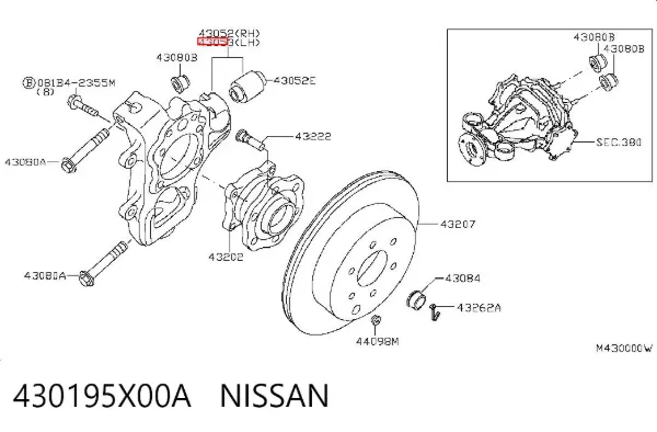  430195X00A Nissan/Infiniti