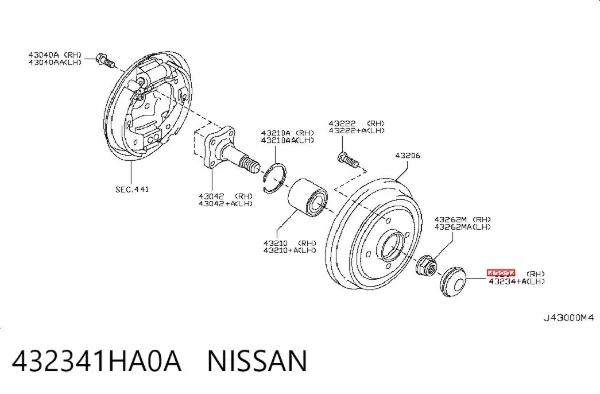  432341HA0A Nissan/Infiniti