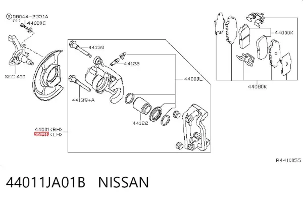  44011JA01B Nissan/Infiniti